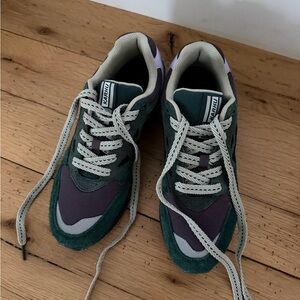 Karhu Green and Purple Sneakers